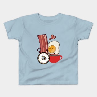 FUNNY Bacon And Eggs Breakfast Kids T-Shirt